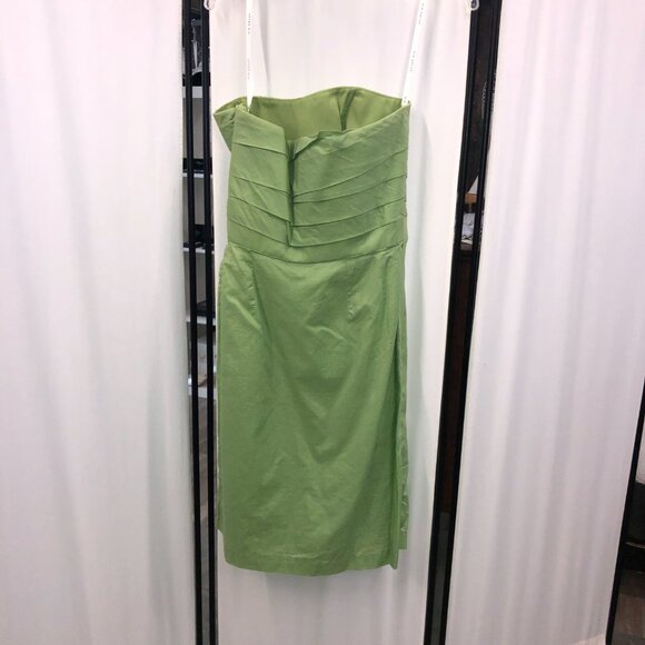 100% Cotton Size 4 Knee-Length Bridesmaid Dress, Apple, Fern Green, Pistachio, - Picture 5 of 7